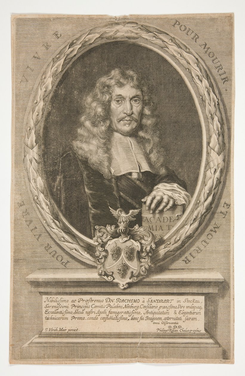 Portrett av Joachim von Sandraert av Philipp Kilian