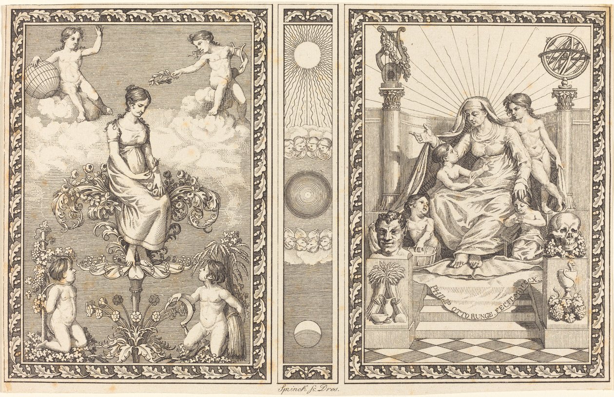 Design for kalender av Philipp Otto Runge