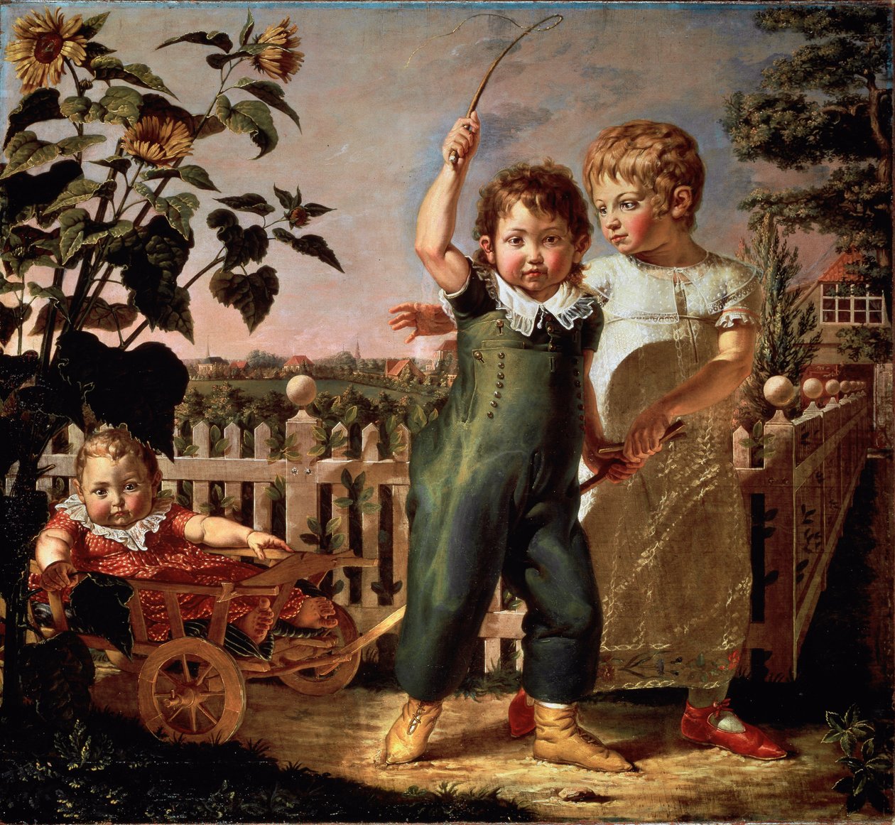 Barneportrett Hulsenbeck Maleri av Philipp Otto Runge (1777-1810) 1805 Søn. 130,5x140,5 cm Hamburg, Kunsthalle av Philipp Otto Runge