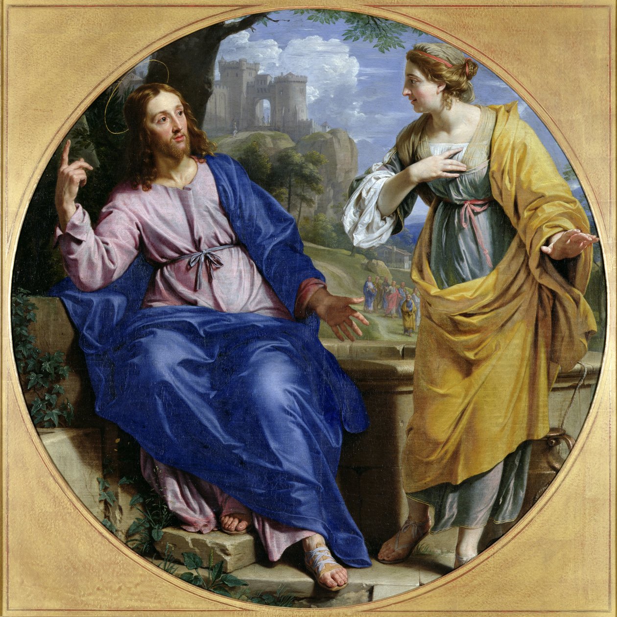 Kristus og kvinnen i Samaria ved brønnen, 1648 av Philippe de Champaigne