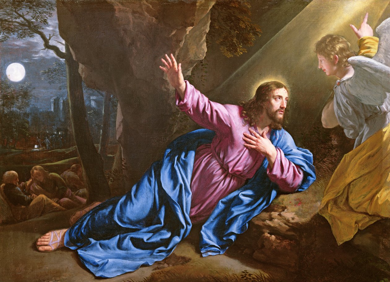 Kristus i olivenhagen, 1646-50 av Philippe de Champaigne