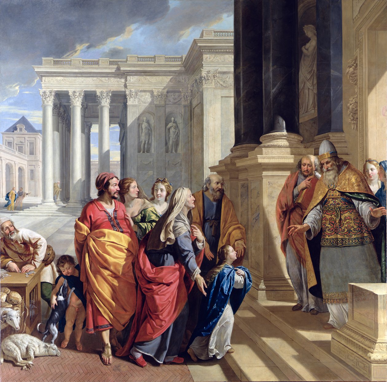 Presentasjon av jomfruen i tempelet, 1639-40 av Philippe de Champaigne