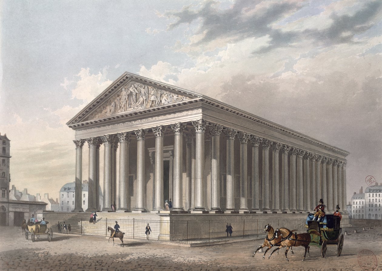 Utvendig utsikt over Madeleine, Paris av Philippe Benoist