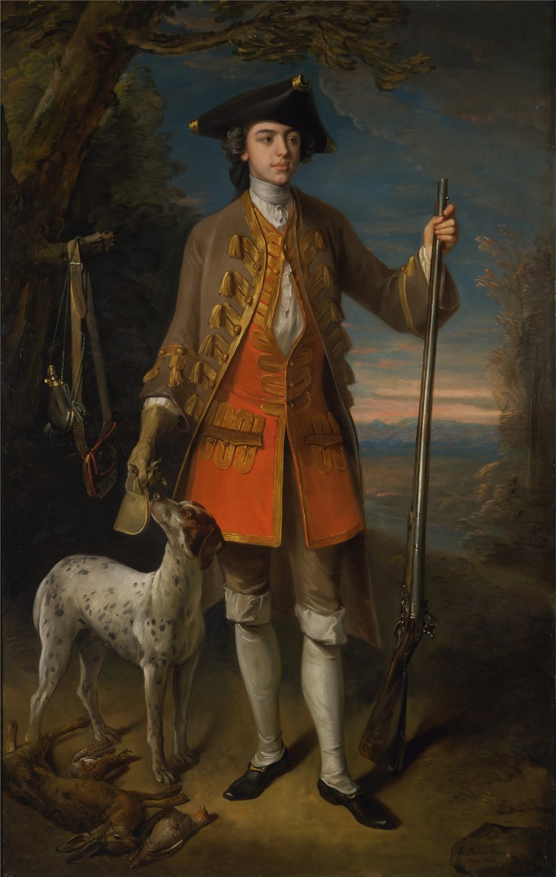 Sir Edward Hales, Baronet, fra Hales Place, Hackington, Kent av Philippe Mercier