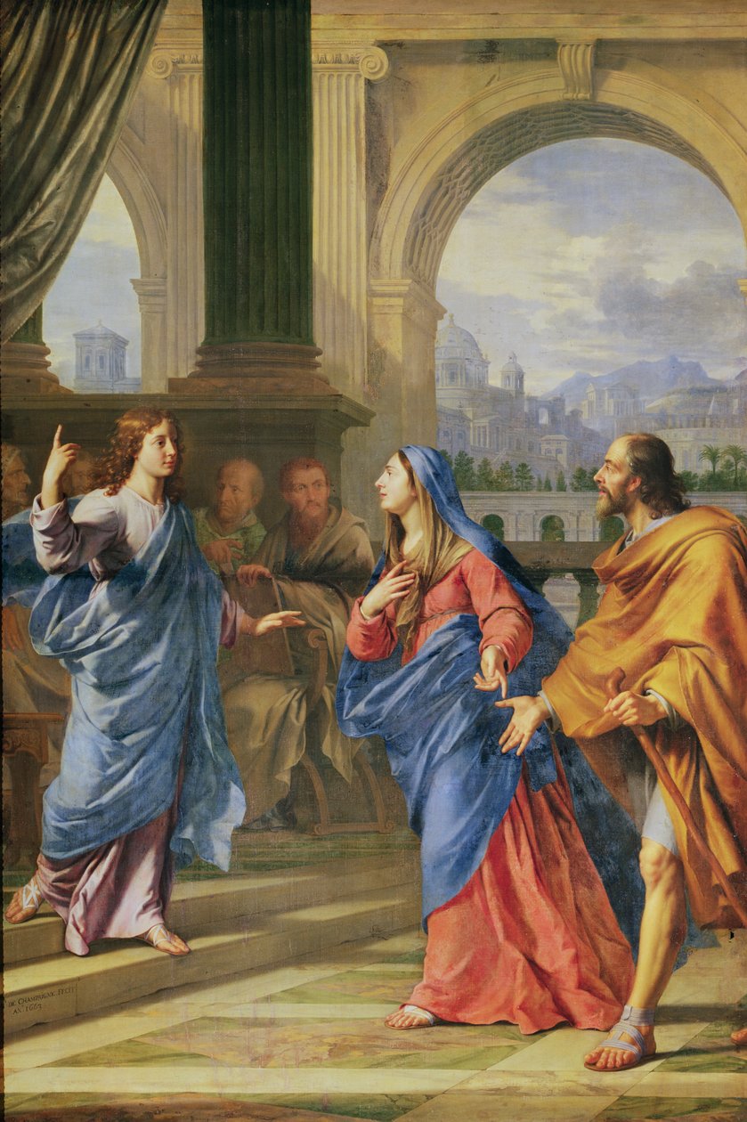 Jesus blant legene, 1663 av Philippe de Champaigne