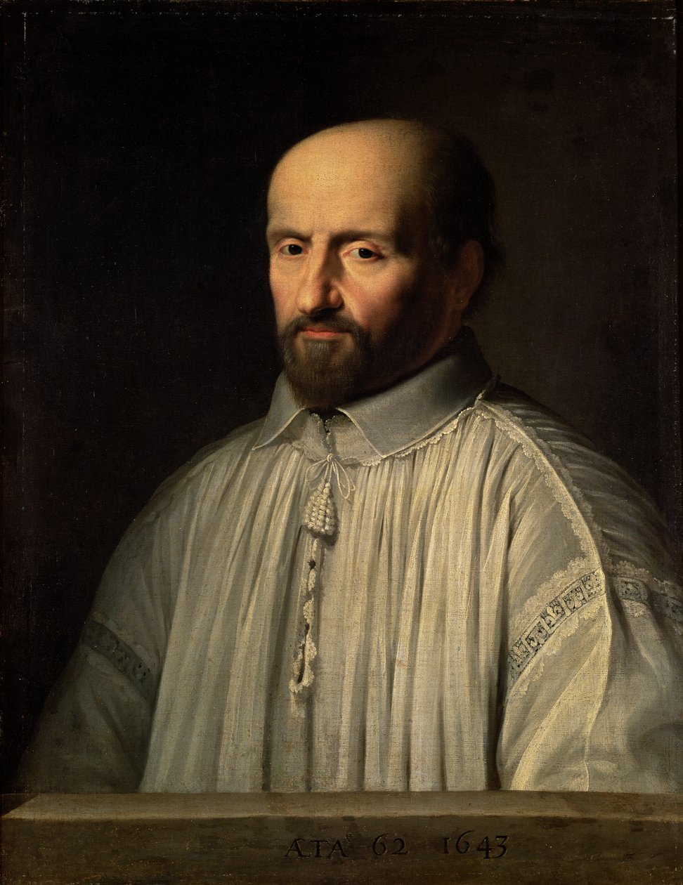 Portrett av abbeden av Saint Cyran, ca. 1643 av Philippe de Champaigne