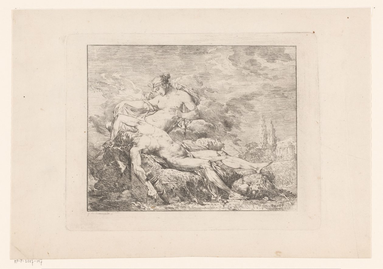Diana og Endymion av Philippe Auguste Hennequin