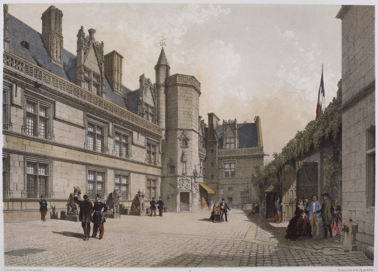 Cluny Hotel and Museum, Paris, illustrasjon fra 