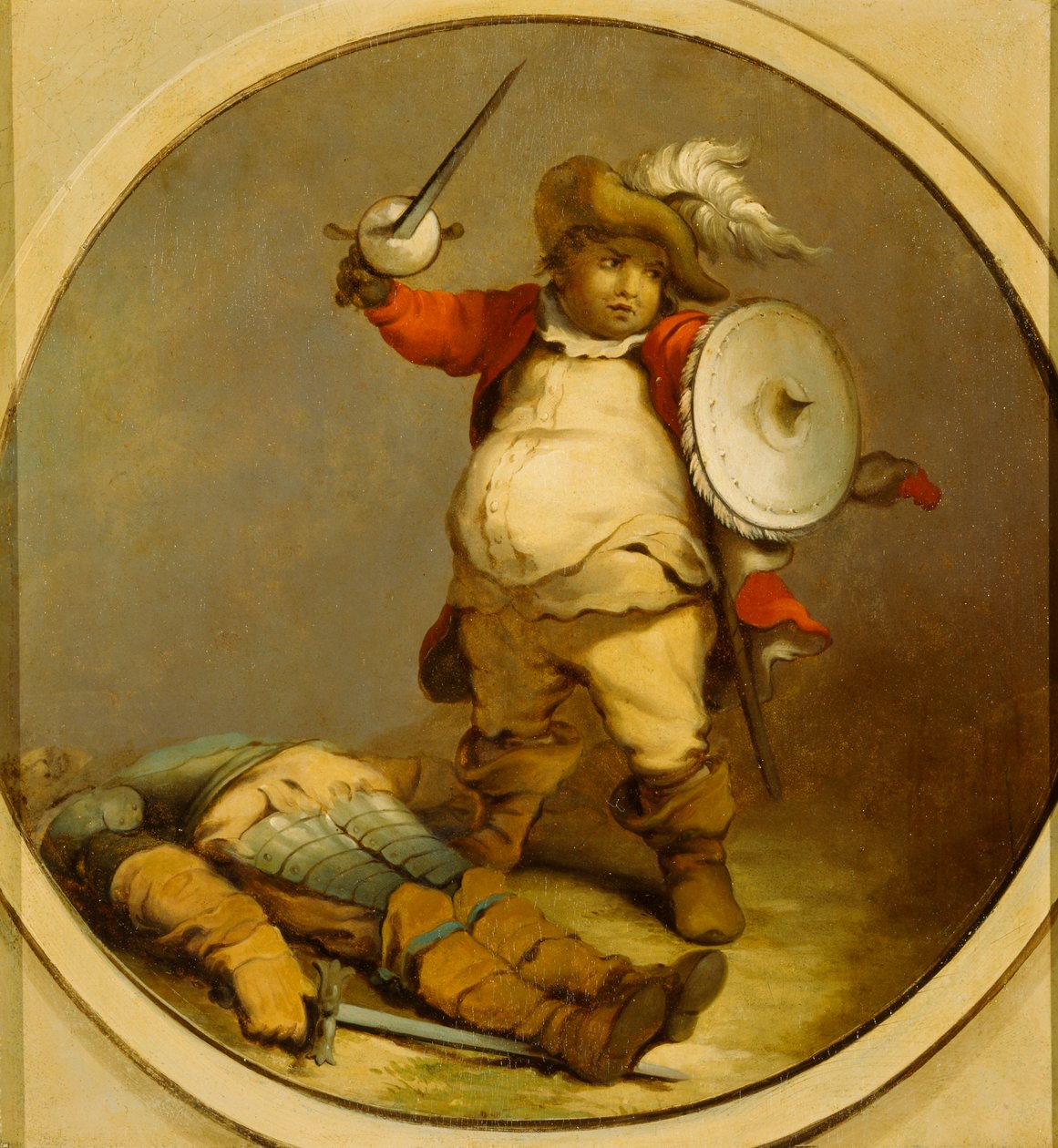 Falstaff med Body of Hotspur av Philippe Jacques de Loutherbourg