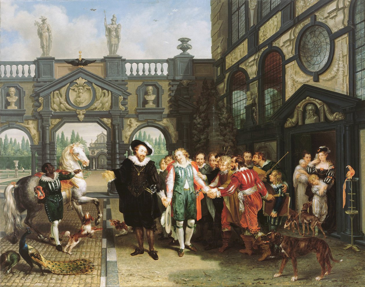Farvel til Van Dyck, 1814. av Philippe Jacques van Brée