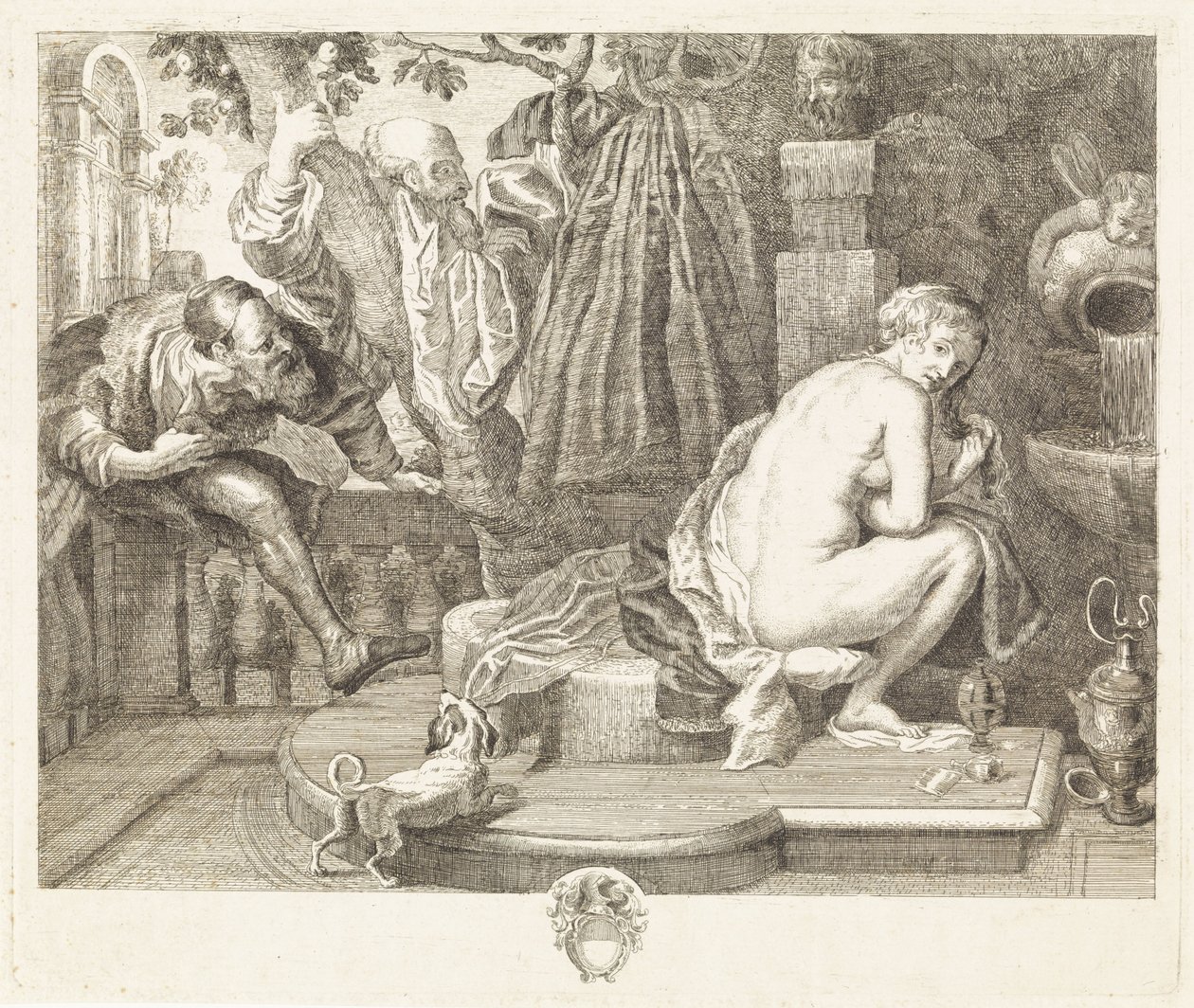 Susanna og de eldste av Philippe Lambert Joseph Spruyt