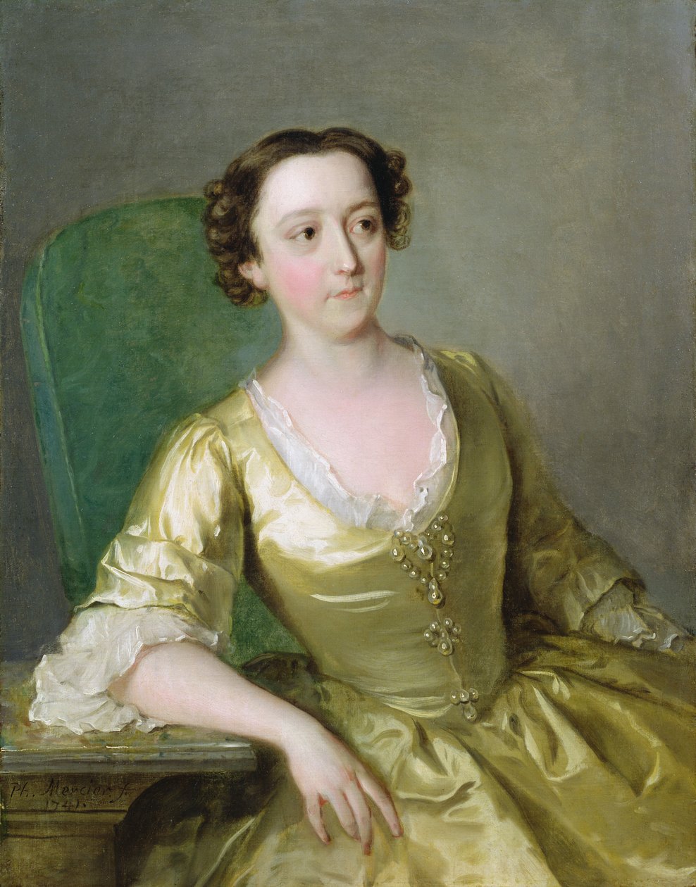 Frøken Adams, ca. 1741 (olje på lerret) av Philippe Mercier