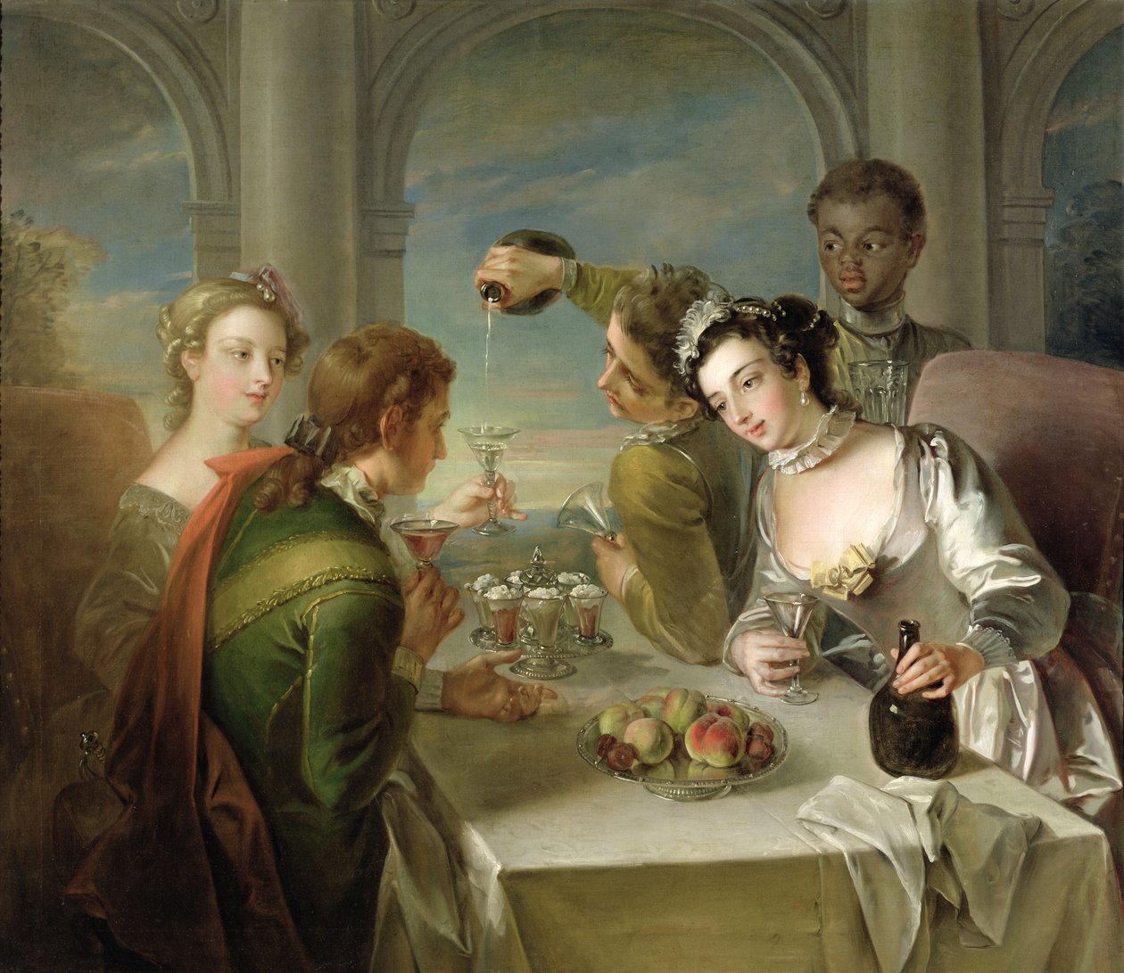 The Sense of Taste, ca. 1744-47 (se også 129301 og 129303) av Philippe Mercier