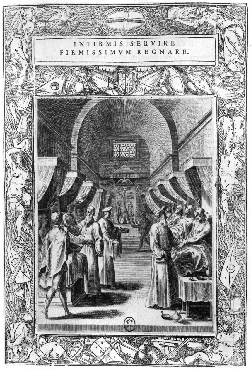 Hospitallere av St. John-ordenen av Jerusalem, omsorg for de syke av Philippe Thomassin