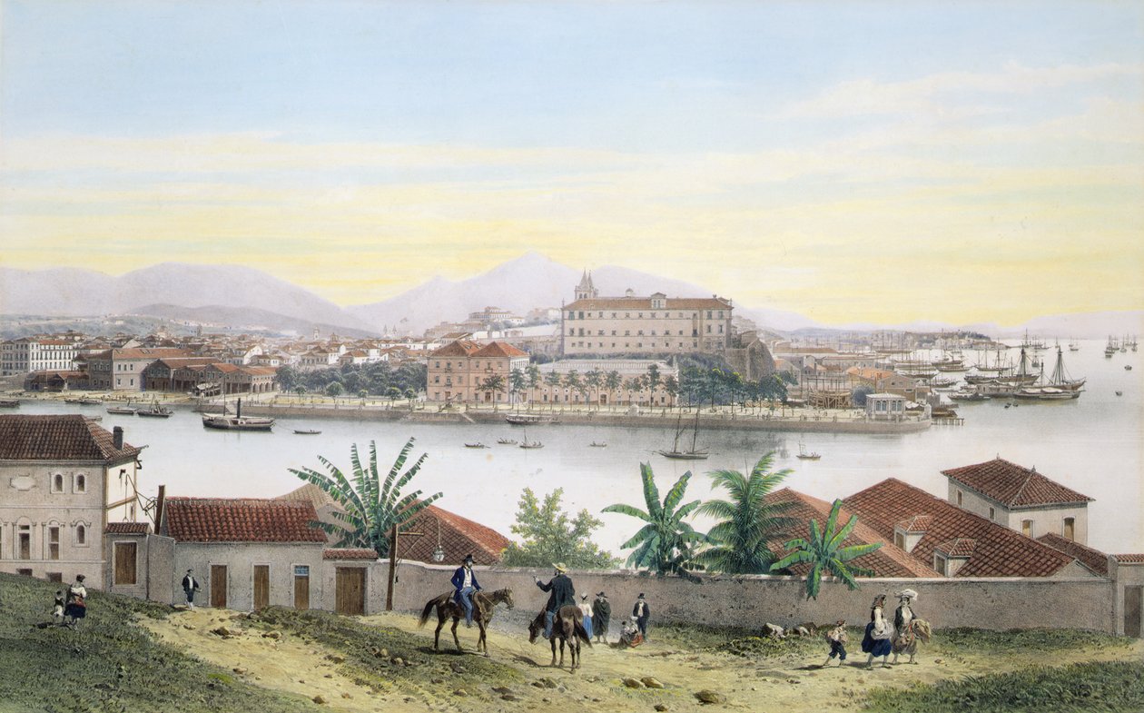 Rio de Janeiro (litho farge) av Philippe and Ciceri Eugene Benoist