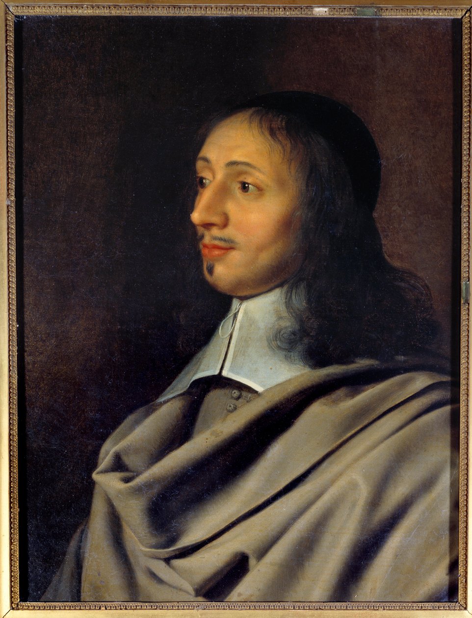 Portrett av Antoine Le Maistre (eller Lemaistre, Le Maitre) (1608-1646), professor i retorikk og diksjon av dramatikeren Jean Racine En stor jansenisme, han var medlem av Arnauld-familien - Kopi av et originalt tapt portrett av Philippe de Cham av Philippe de (after) Champaigne