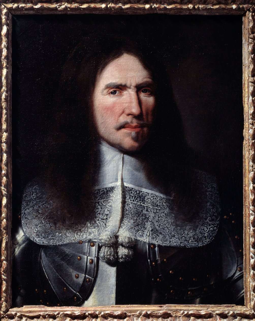 Portrett av Henri de La Tour d'Auvergne, Viscount de Turenne, marskalk av Frankrike (1611-1675). Maleri etter Philippe de Champaigne (1602-1674) 1600-tallet søn. 0,6x0,48 m Paris, Carnavalet Museum - Portrett av Henri de La Tour d'Auvergne, Viscoun av Philippe de (after) Champaigne