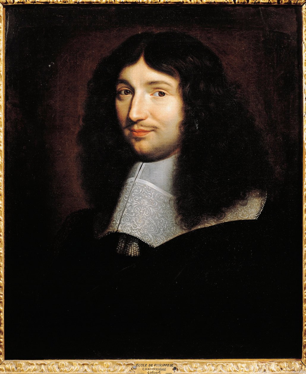 Portrett av Jean-Baptiste Colbert (1619-83) av Philippe de (school of) Champaigne