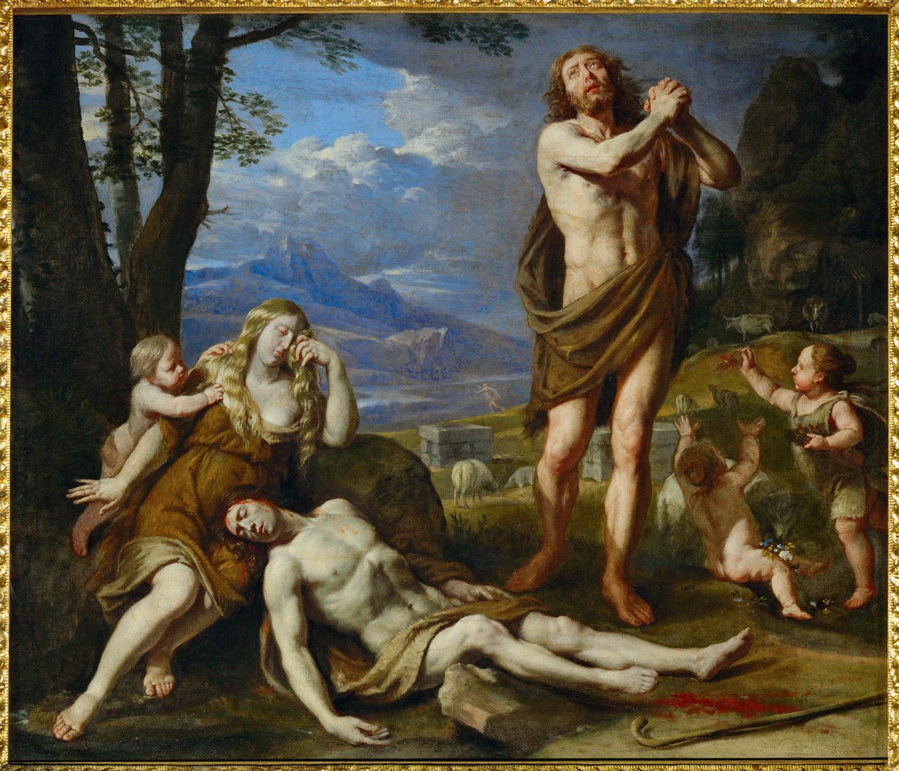 Beweinung Abels (maleri på lerret) av Philippe de Champaigne