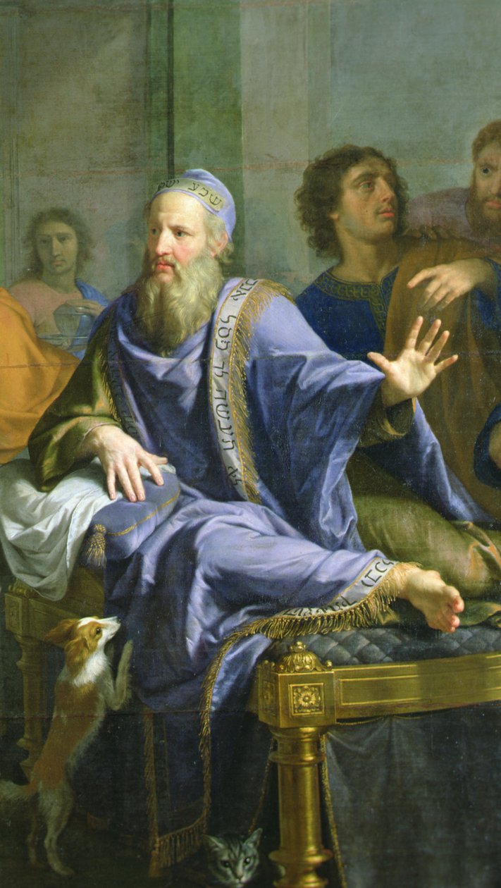 Kristus i fariseeren Simons hus, ca. 1656 (olje på lerret) av Philippe de Champaigne