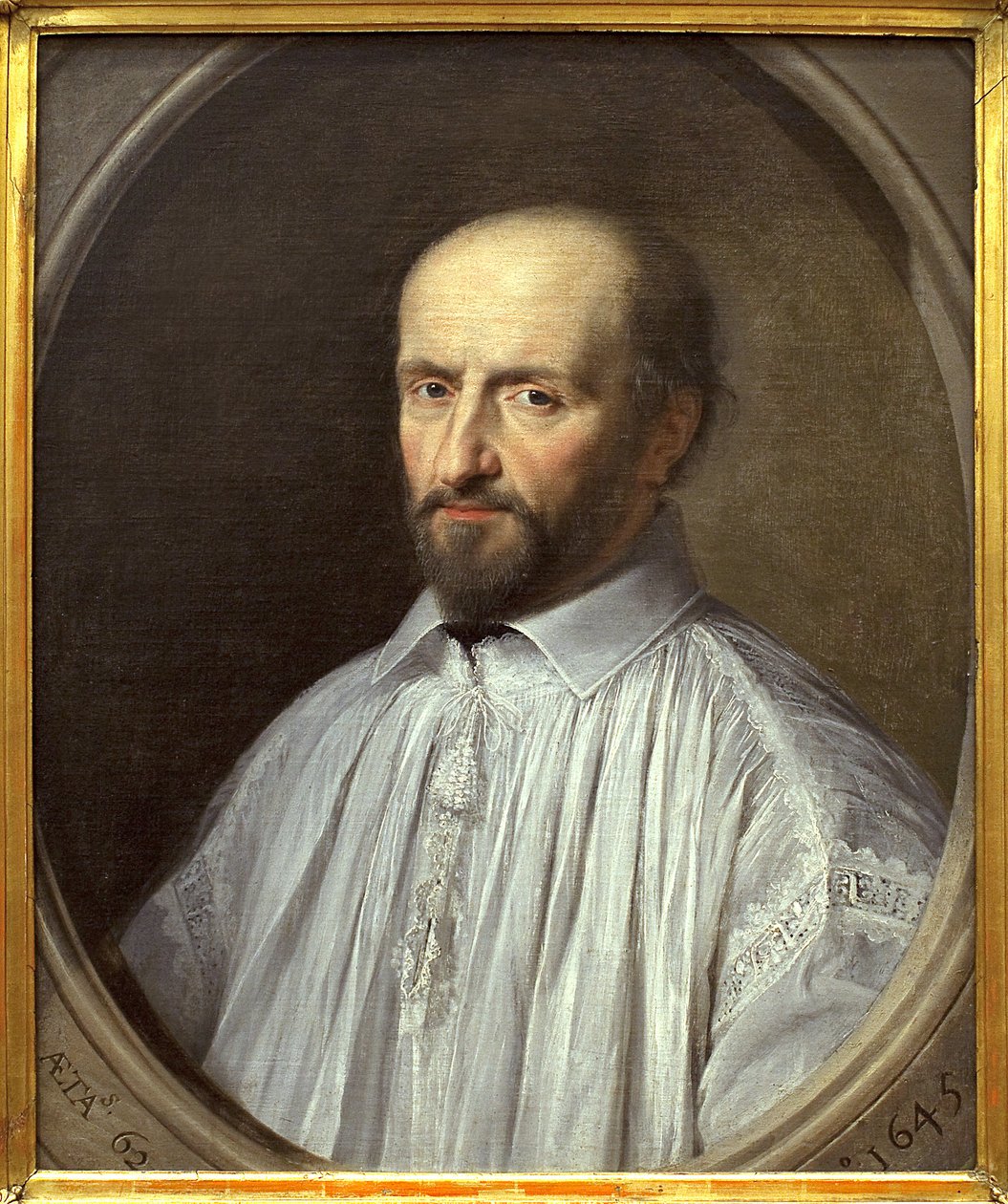 Jean Duvergier de Hauranne, abbed av Saint Cyran (1581-1643). Maleri av Philippe de Champaigne (1602-1674), olje på lerret av Philippe de Champaigne