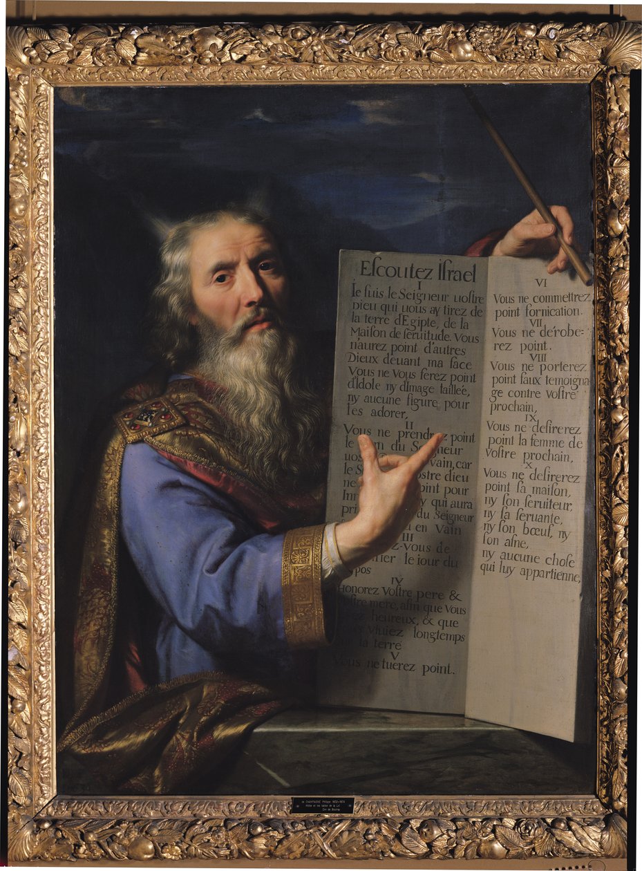 Moses med lovens tavler, 1663 av Philippe de Champaigne