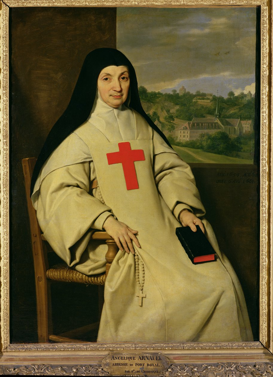 Mor Angelique Arnauld (1591-1661) Abbedisse av Port-Royal, 1654 av Philippe de Champaigne