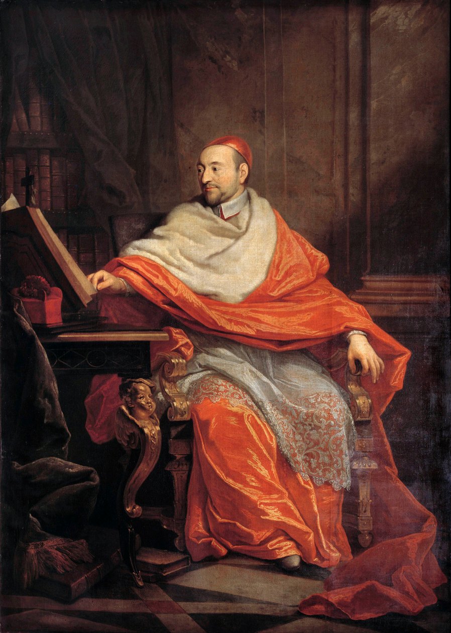 Portrett i full lengde av kardinal Pierre de Berulle (1575-1629) Maleri av Philippe de Champaigne (1602-1674) Paris fra 1600-tallet, Eglise saint Sulpice - Portrett i full lengde av kardinal Pierre de Berulle (1575-1629). Maleri av Philippe de Champaigne ( av Philippe de Champaigne