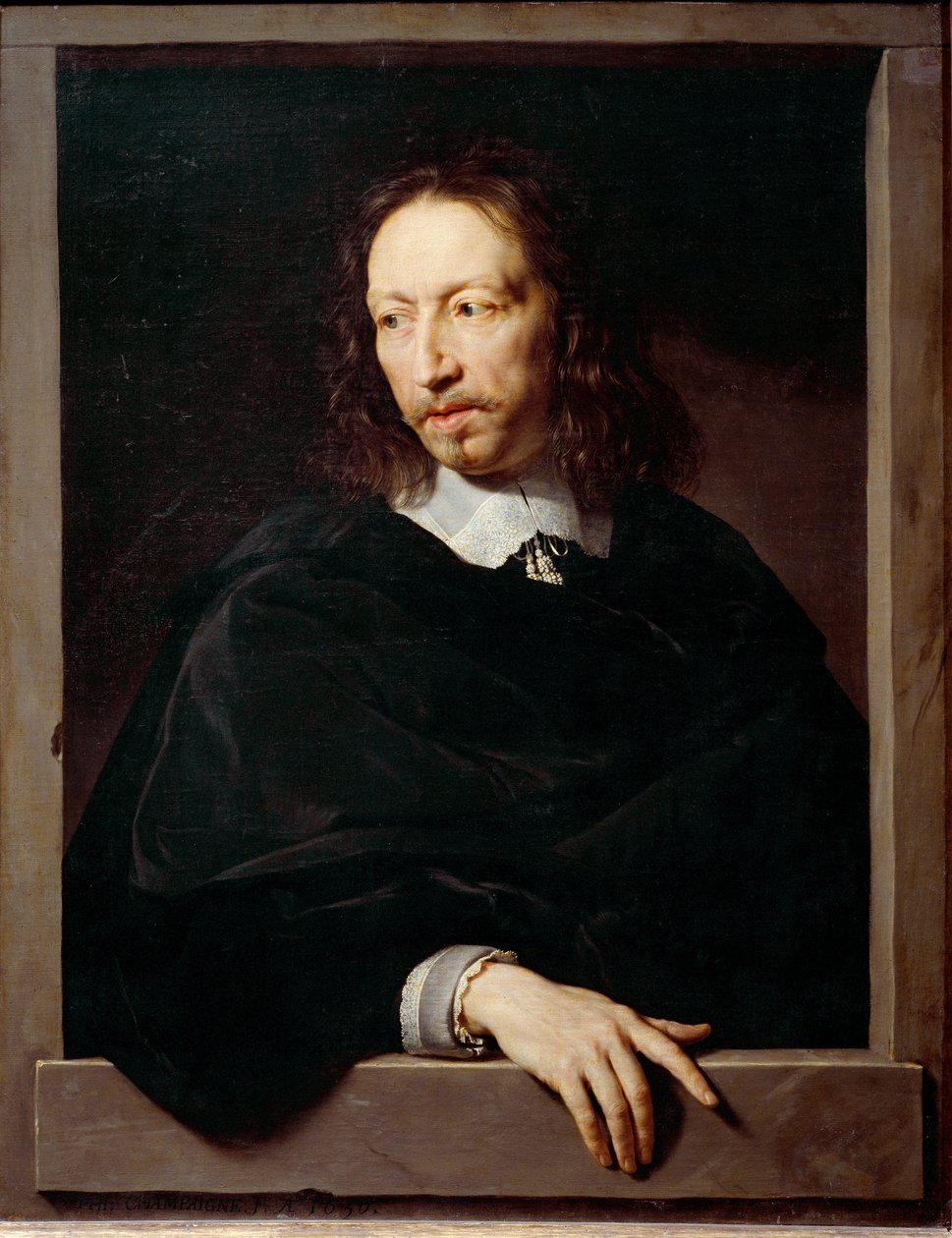 Portrett av Charles Coiffier, Baron d'Orvilliers, mester for forespørslene til Anne av Østerrike - olje på lerret av Philippe de Champaigne