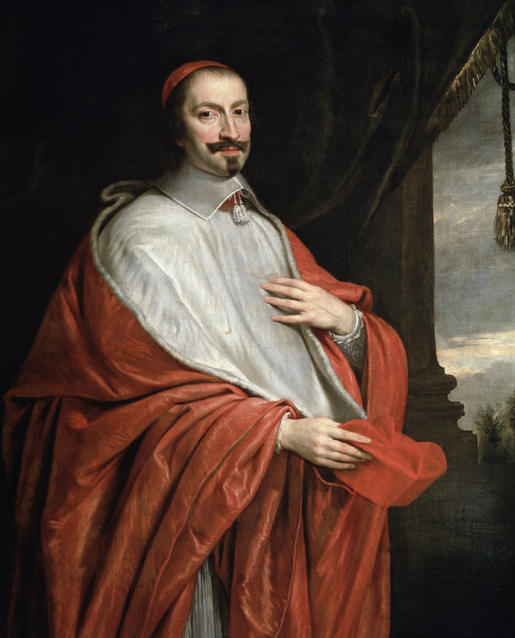 Portrett av kardinal Jules Mazarin (olje på lerret av Philippe de Champaigne