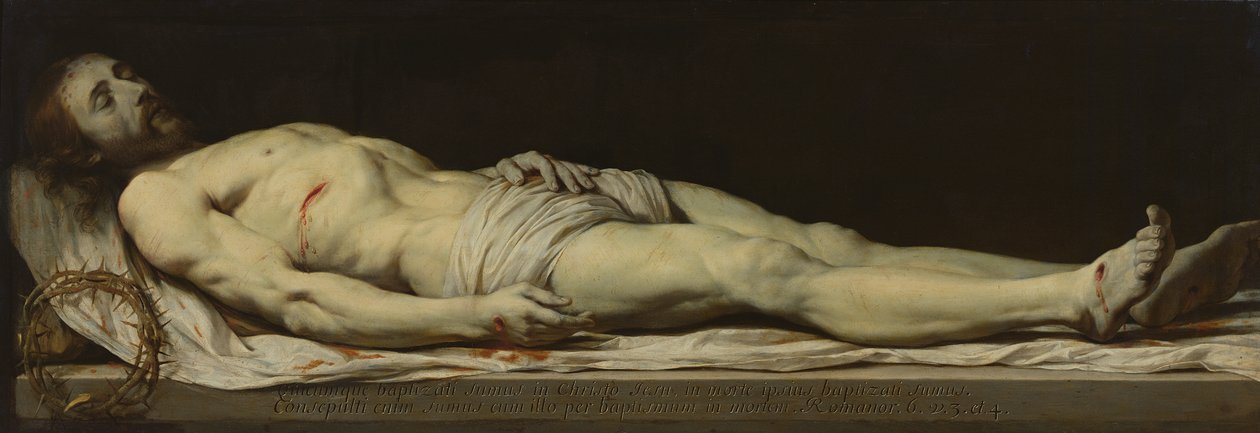 Den døde Kristus på sitt likklede av Philippe de Champaigne