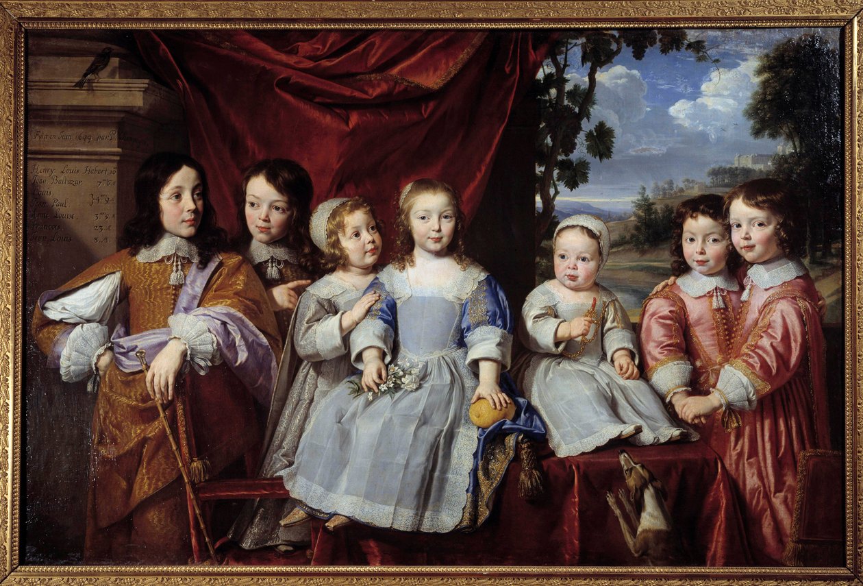 Barna til Henri Louis Habert de Montmort (Henri-Louis Habert de Montmor) (1600-1679) Maleri av Philippe de Champaigne (1602-1674) 1649 Reims. Museum of Fine Arts av Philippe de Champaigne