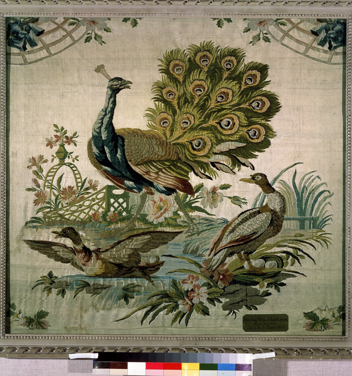 ""Påfuglen"" (Påfugl) billedvev av Philippe de Lassalle (1723-1805) 1770 Hermitage Museum, St. Petersburg av Philippe de Lassalle