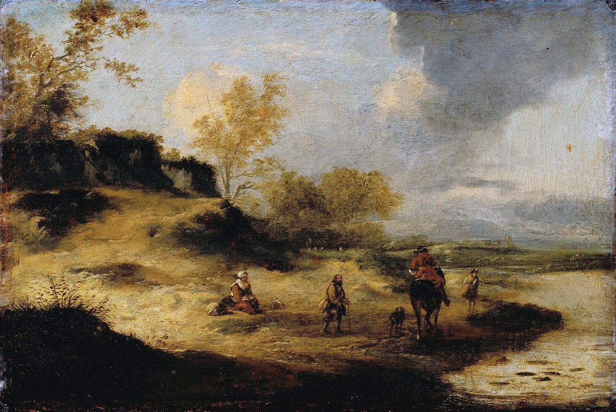 Sandhills med figurer av Philips Wouwerman