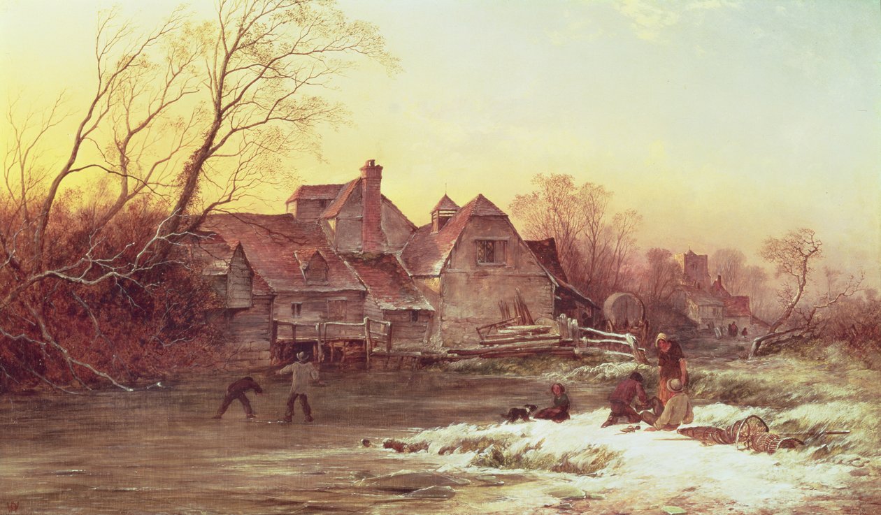 Vinterscene av Philips Wouwerman
