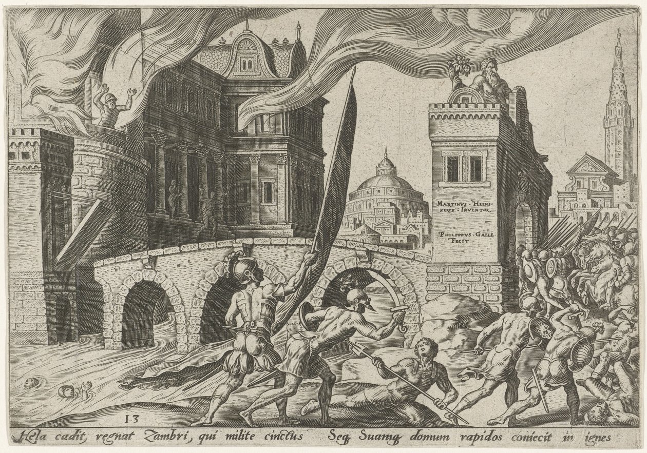 Inntak av Tirza The Days of Doom of the Jewish People (serietittel) av Philips Galle