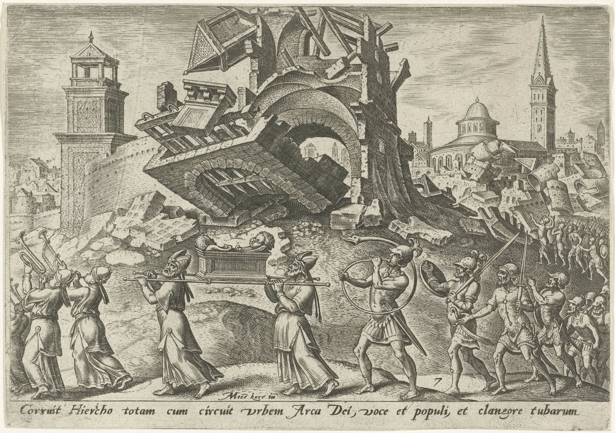 Jerikos øde The Days of Doom of the Jewish People (serietittel) av Philips Galle