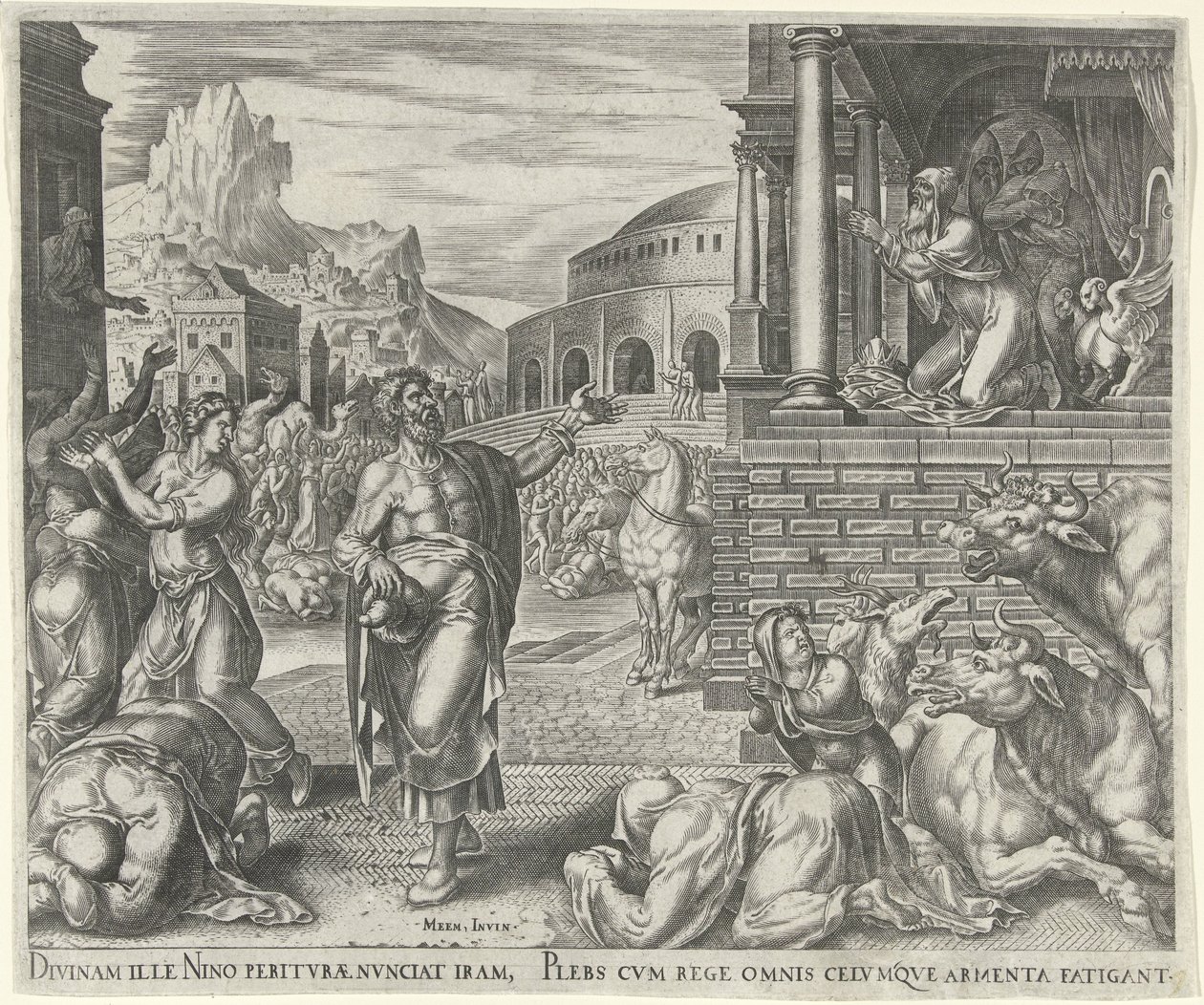 Jona spår Nineves fall History of Jonah (serietittel) av Philips Galle