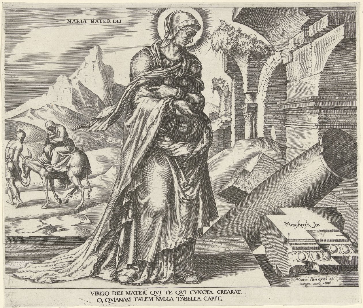 Maria Maria Mater Dei (tittel på objekt) Åtte kjente kvinner fra Det gamle og nye testamente (serietittel) av Philips Galle