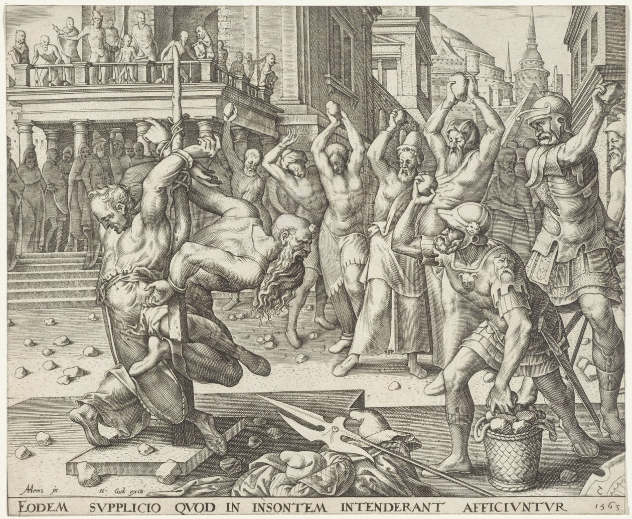 Steining av de eldste Historien om Susanna (serietittel) av Philips Galle