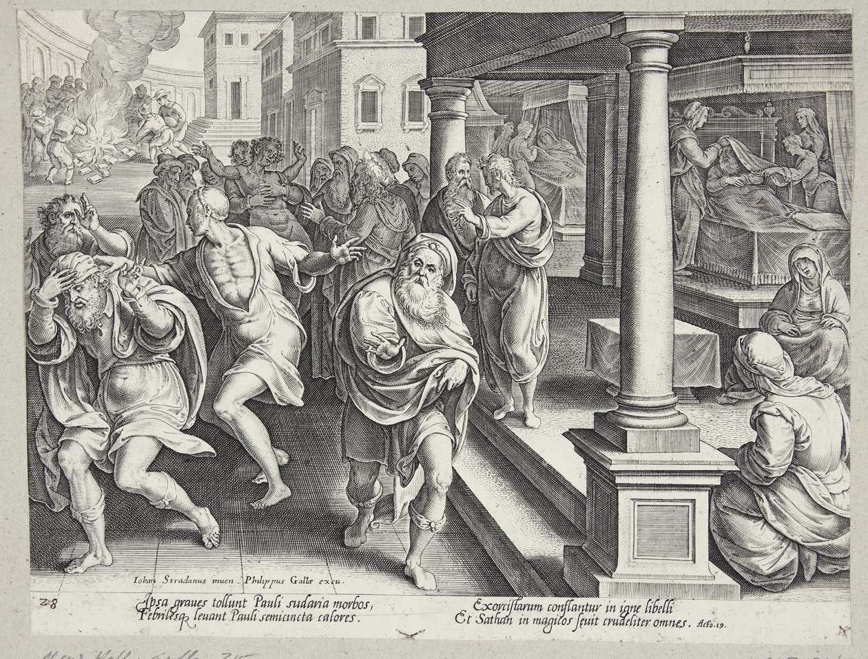 Begravelsen av St. Stefan av Philips Galle