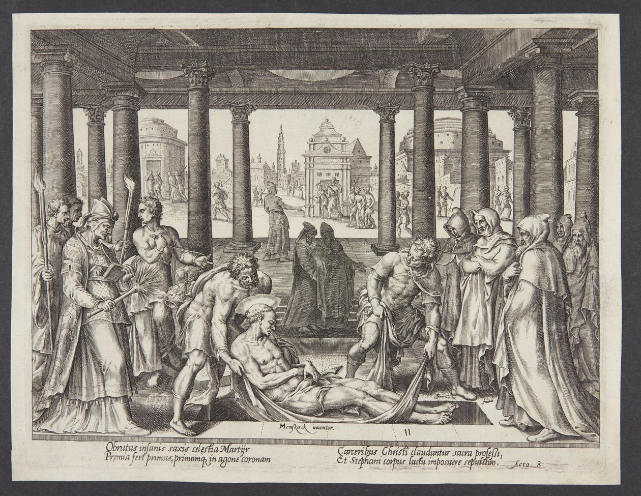 Begravelsen av St. Stefan av Philips Galle