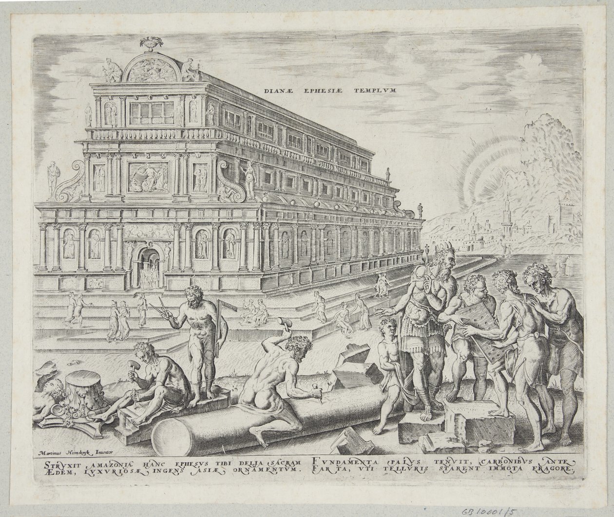 Diana-tempelet i Efesos av Philips Galle