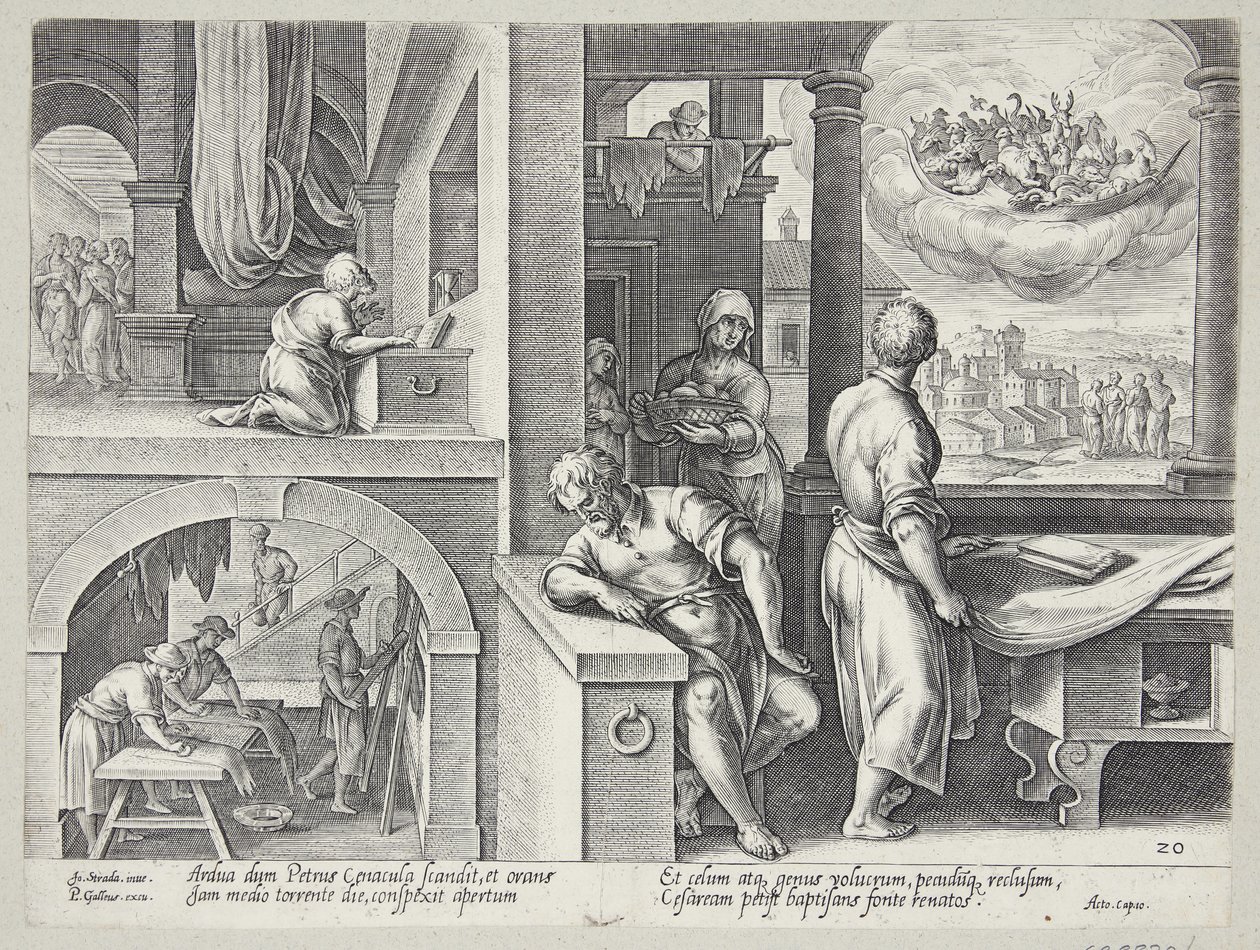Visjonen til St. Peter av Philips Galle