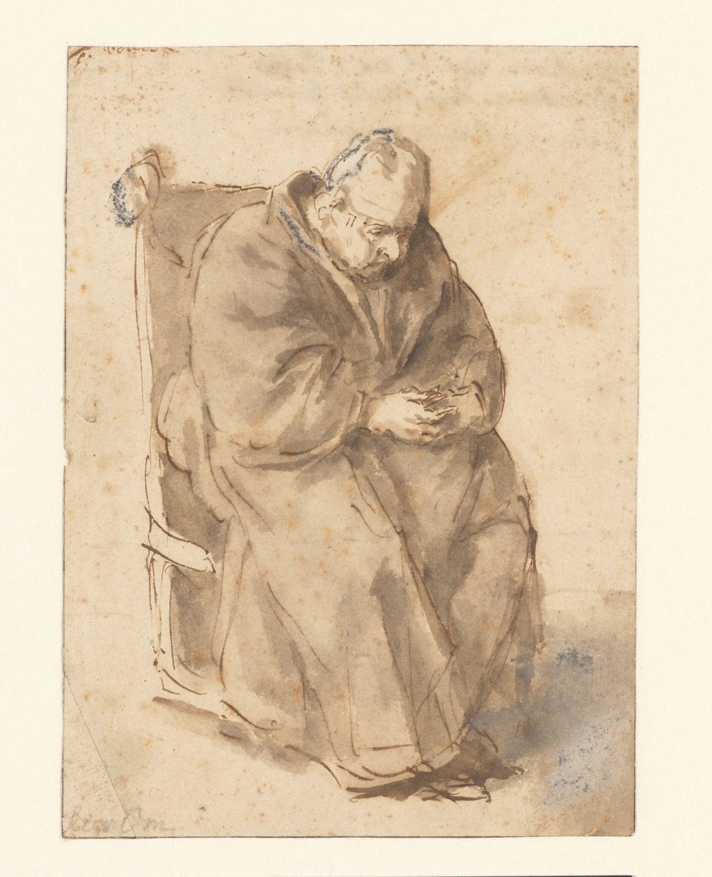 Joost van den Vondel, sittende av Philips Koninck