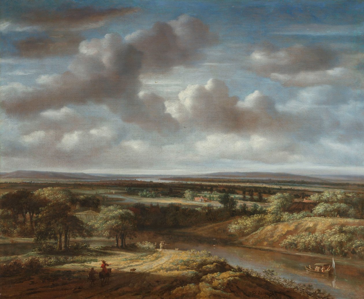 Elvelandskap av Philips Koninck