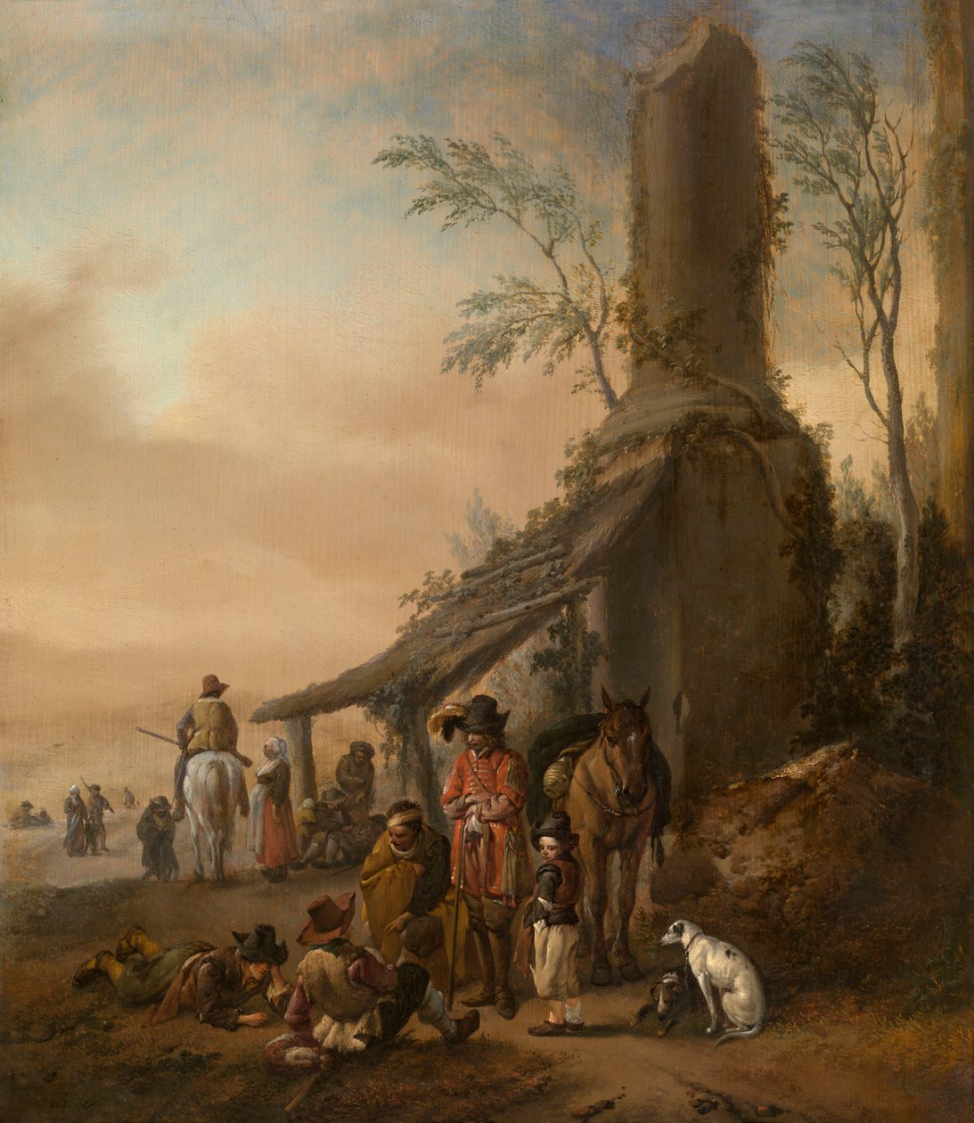 Rytterens stopp av Philips Wouwerman