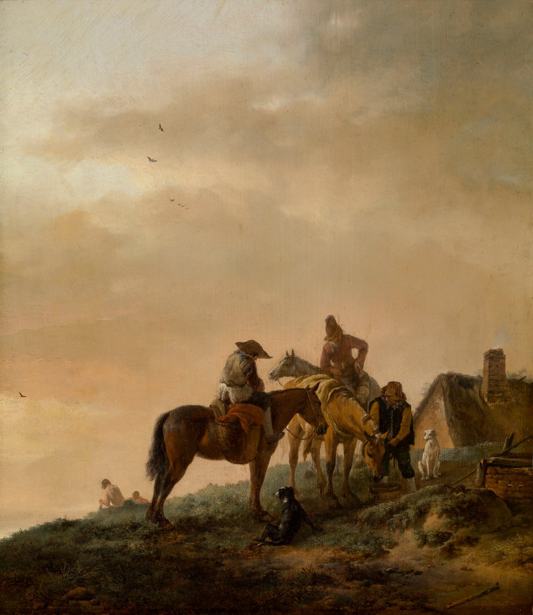 En rytters stopp av Philips Wouwerman