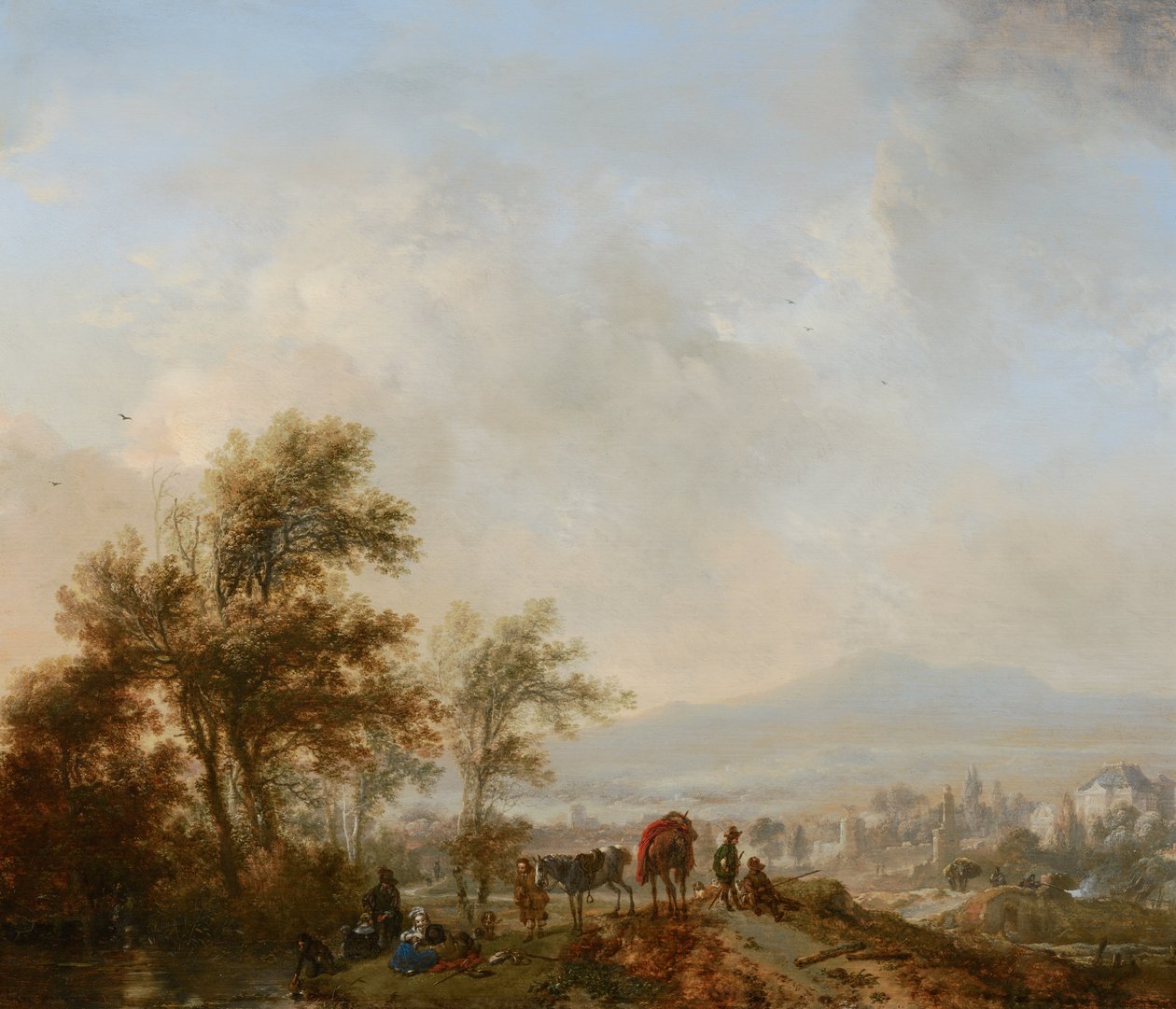 Hvile under jakten av Philips Wouwerman