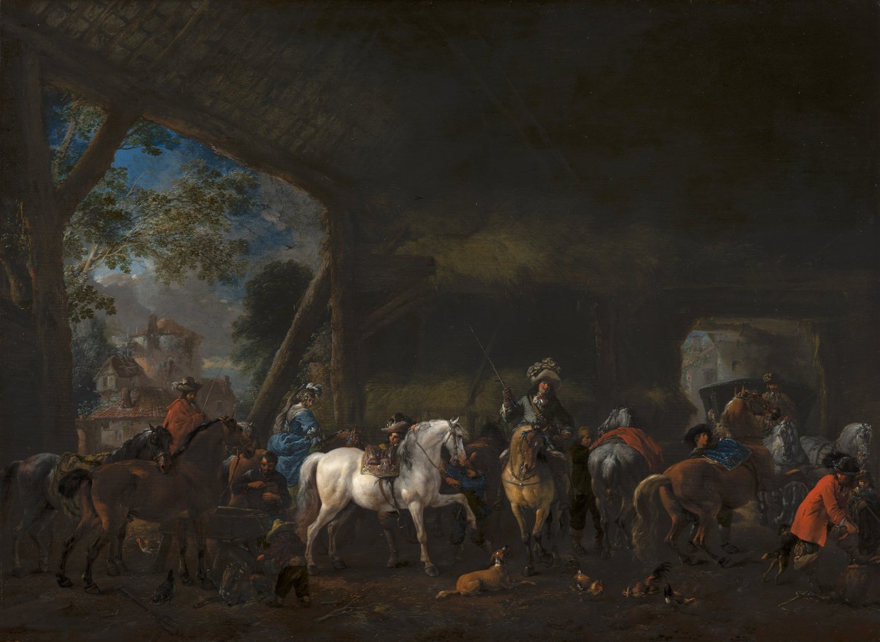 Ankomsten til stallen av Philips Wouwerman